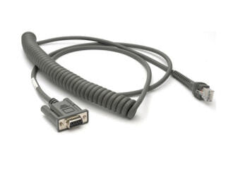 Zebra CBA-R37-C09ZBR serial cable Beige 2.74 m DB9