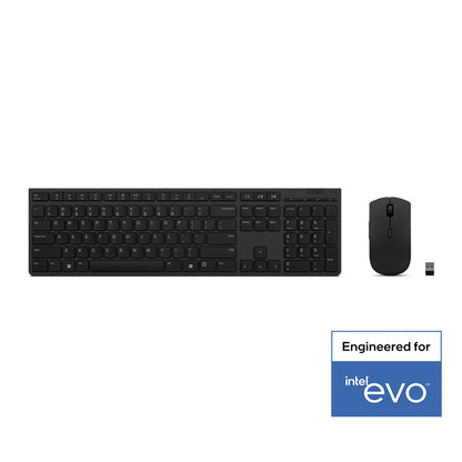Lenovo 4X31K03931 keyboard Mouse included RF Wireless + Bluetooth US English Black