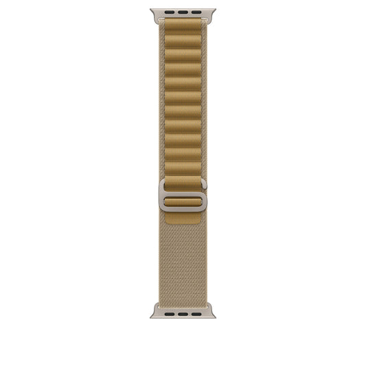 Apple 49mm Tan Alpine Loop - Large - Natural Titanium Finish