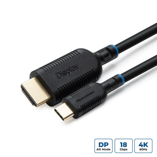 Microconnect MC-USBCHDMI1 video cable adapter 1 m HDMI Type A (Standard) Black