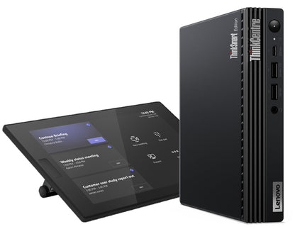 Lenovo ThinkSmart Tiny Kit Intel® Core™ i3 i3-13100T 16 GB DDR4-SDRAM 256 GB SSD Windows 11 IoT Enterprise Mini PC Black