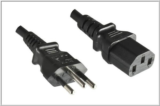 Microconnect PE010418BRAZIL power cable Black 2.1 m Power plug type N C13 coupler