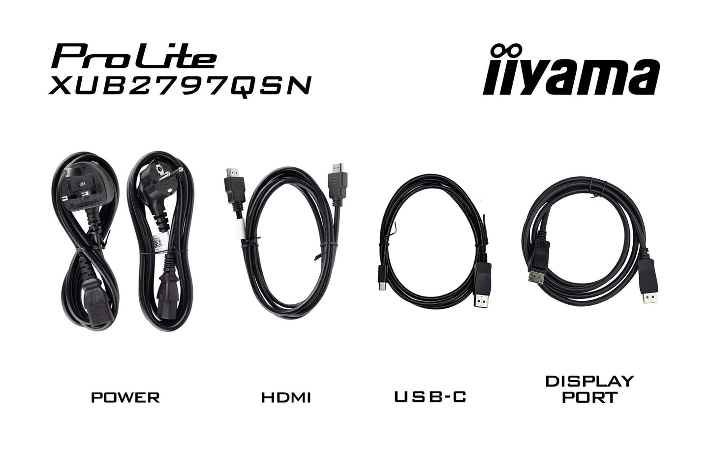 iiyama ProLite XUB2797QSN-B2 computer monitor 68.6 cm (27") 2560 x 1440 pixels Quad HD LED Black