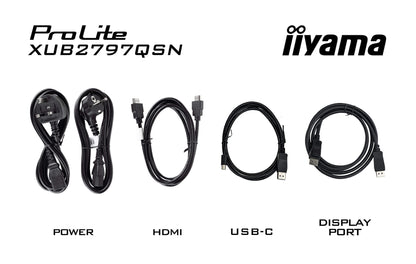 iiyama ProLite XUB2797QSN-B2 computer monitor 68.6 cm (27") 2560 x 1440 pixels Quad HD LED Black