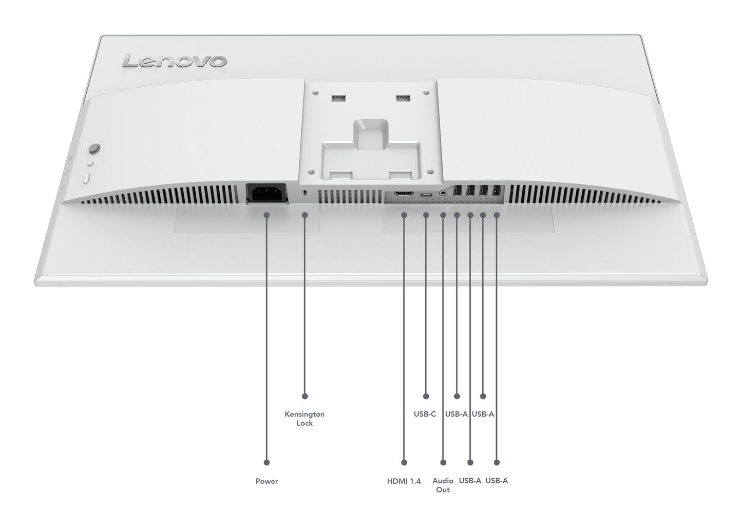 Lenovo L24D-4C computer monitor 60.5 cm (23.8") 1920 x 1080 pixels Full HD LCD Grey