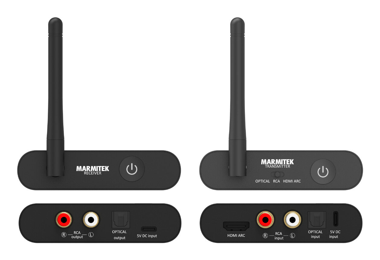 Marmitek Audio Anywhere 730 AV transmitter & receiver Black