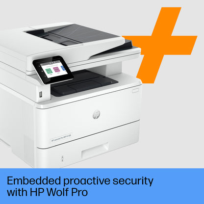 HP LaserJet Pro 4102fdn Multifunction Black and white Printer, Ethernet Only; Copier, Scanner