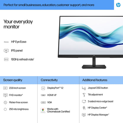 HP Series 3 Pro 23.8 inch FHD Monitor - 324pf