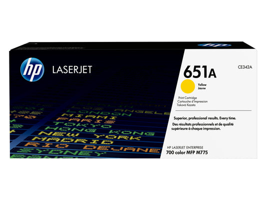 HP 651A yellow original LaserJet toner cartridge