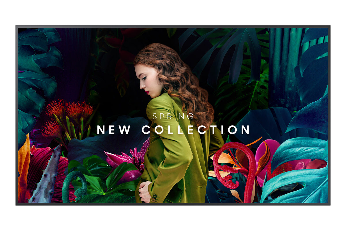 Samsung QB85C-N Digital signage flat panel 2.16 m (85") LED 350 cd/m² 4K Ultra HD Black Built-in processor Tizen 7.0 16/7