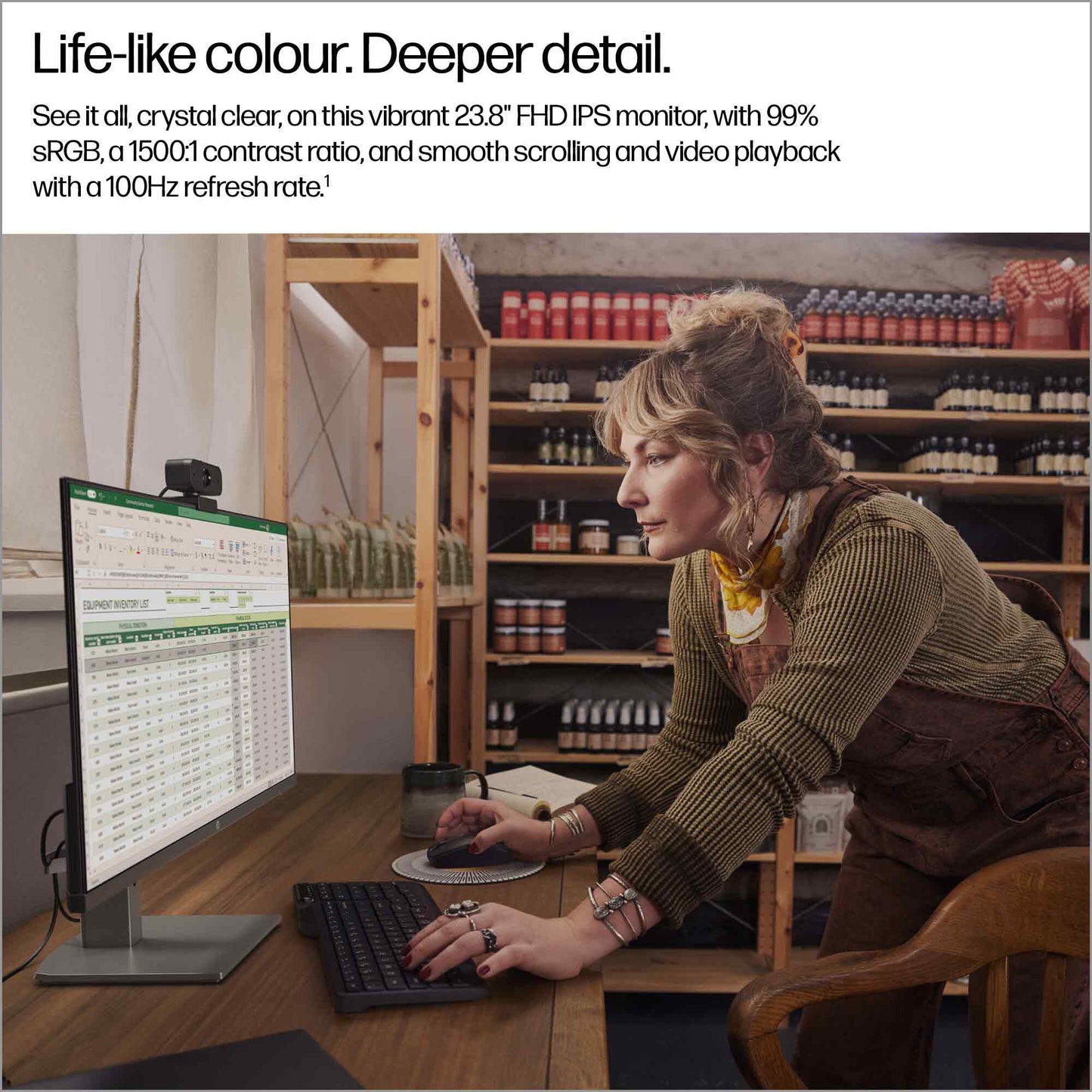 HP Series 5 23.8 inch FHD Monitor - 524da