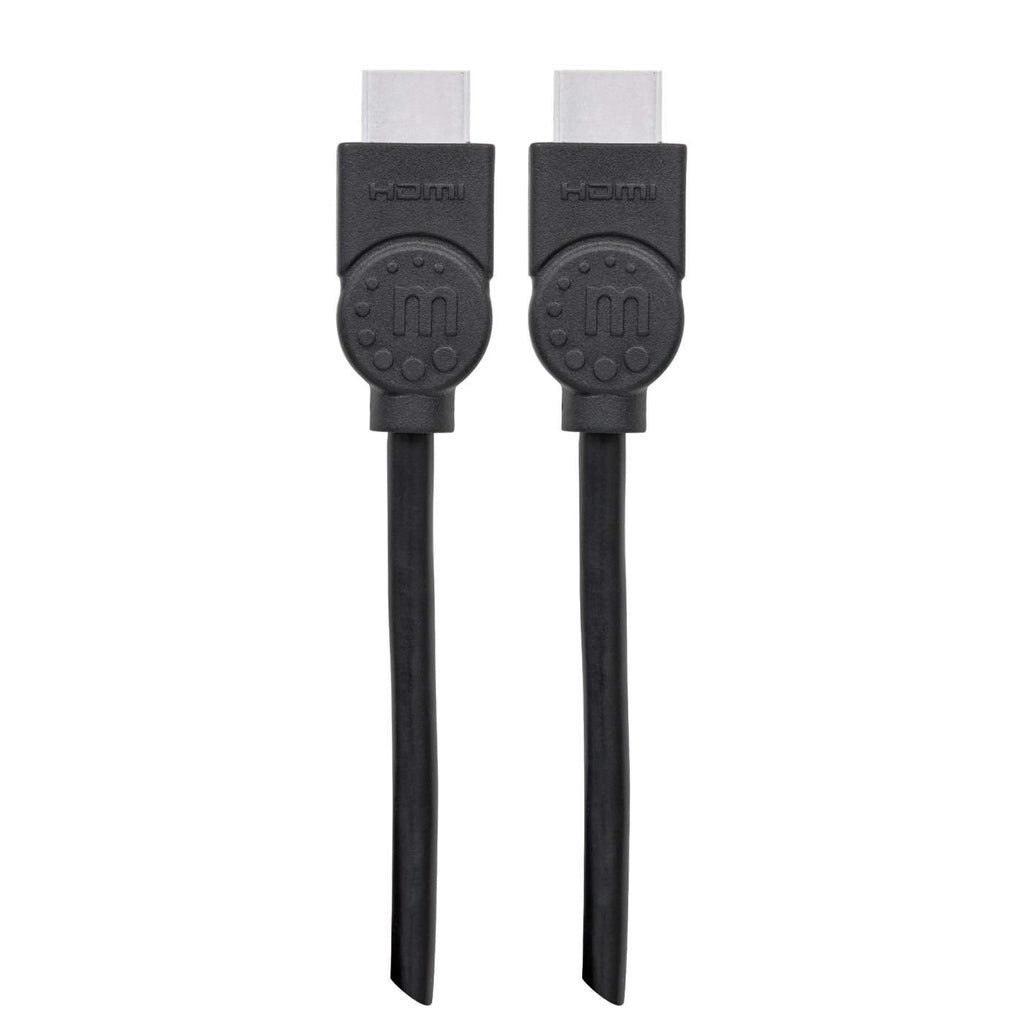 Manhattan HDMI 4K@30Hz Cable with Ethernet, 3m, Suitable for ALL 1080p/HD and majority of 4K uses (check your system 4K specification to be sure), Male to Male, Black, Ultra HD 4k x 2k, Lifetime Warranty, High Speed, Equivalent to HDMM3MHS