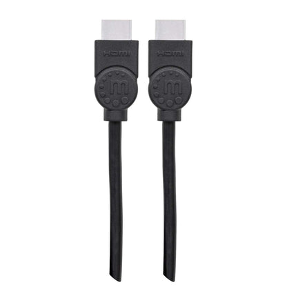 Manhattan HDMI 4K@30Hz Cable with Ethernet, 3m, Suitable for ALL 1080p/HD and majority of 4K uses (check your system 4K specification to be sure), Male to Male, Black, Ultra HD 4k x 2k, Lifetime Warranty, High Speed, Equivalent to HDMM3MHS