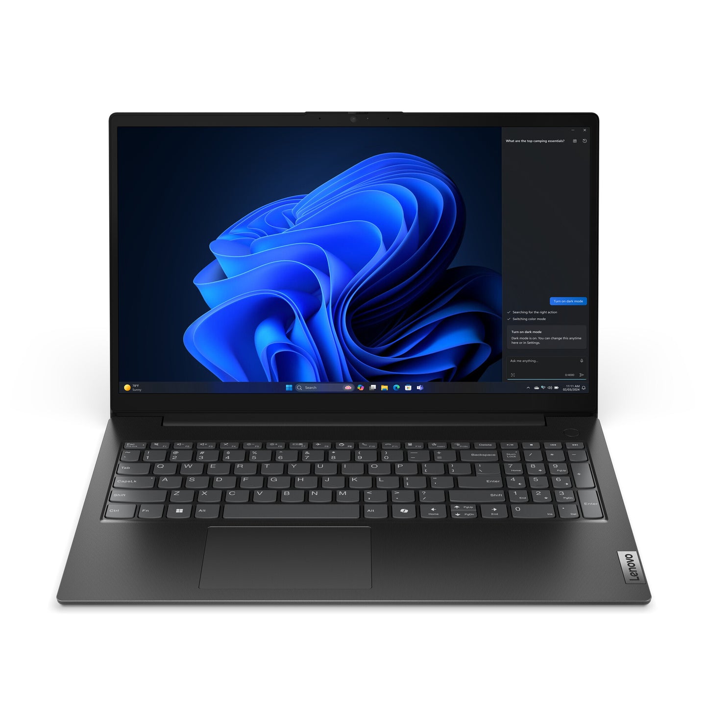 Lenovo V15 G5 IRL Intel® Core™ i5 i5-13420H Laptop 39.6 cm (15.6") Full HD 8 GB DDR5-SDRAM 512 GB SSD Wi-Fi 6 (802.11ax) Windows 11 Pro UK English Black