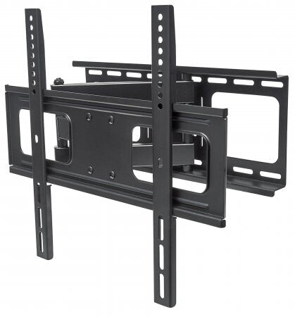 Manhattan Wall Mount for TV & Monitors (Full Motion), For screens 32" to 55", VESA compatibility: all between 200x200mm to 400x400mm - check the dimensions of the four mounting holes on back of screen to ensure it fits, Max 50kg, Black, Bracket, Lifetime