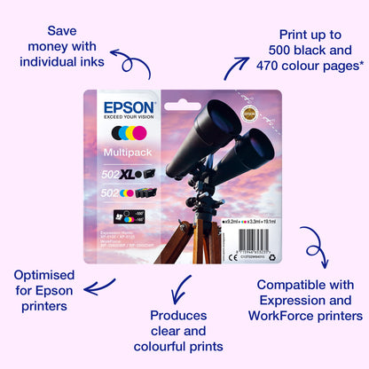Epson Singlepack Black 502XL Ink