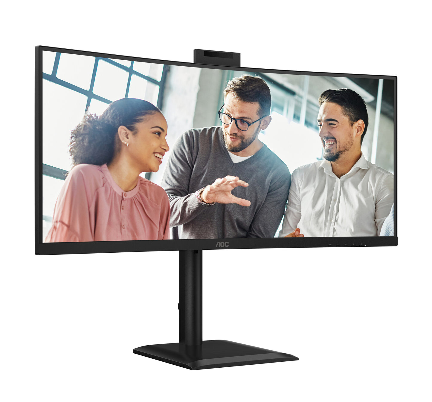 AOC E4 CU34E4CW computer monitor 86.4 cm (34") 3440 x 1440 pixels UltraWide Quad HD LED Black