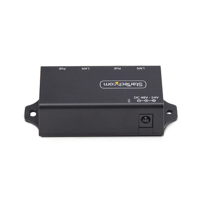 StarTech.com 2-Port Gigabit Midspan PoE+ Injector, 10/100/1000Mbps, PoE+ (802.3af/at), 30W, 1Gbps Ethernet, Wall Mountable, Unmanaged Inline Power Over Ethernet
