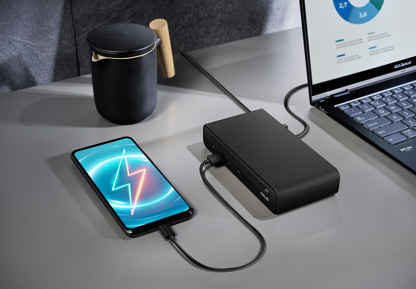 ASUS Triple Display USB-C Dock DC300 Docking USB 3.2 Gen 2 (3.1 Gen 2) Type-C Black