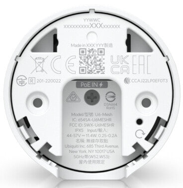 Ubiquiti U6 Mesh 4800 Mbit/s White Power over Ethernet (PoE)
