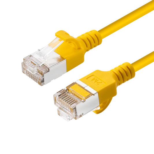 Microconnect V-FTP6A01Y-SLIM networking cable Yellow 1 m Cat6a U/FTP (STP)