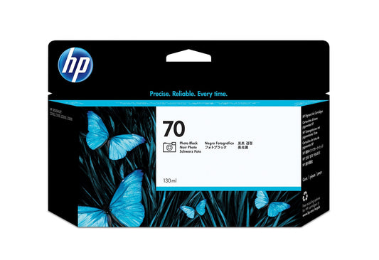 HP 70 photo black DesignJet ink cartridge, 130ml