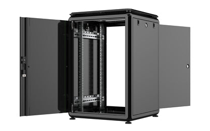 Lanview RDL16U66BL rack cabinet 16U Freestanding rack Black