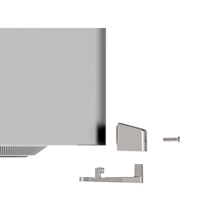 Compulocks Mac Studio Ledge Lock Adapter with Keyed Cable Lock Silver