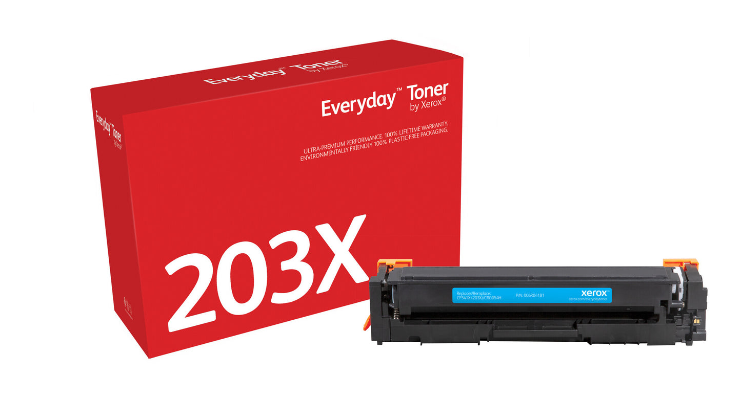 Everyday™ Cyan Toner by Xerox compatible with HP 203X (CF541X), High capacity