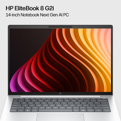HP EliteBook 8 G2i 14 inch Notebook Next Gen AI PC Wolf Pro Security Edition Copilot+ PC Intel Core Ultra 7 365 Laptop 35.6 cm (14") WUXGA 32 GB LPDDR5x-SDRAM 512 GB SSD Wi-Fi 7 (802.11be) Windows 11 Pro Silver