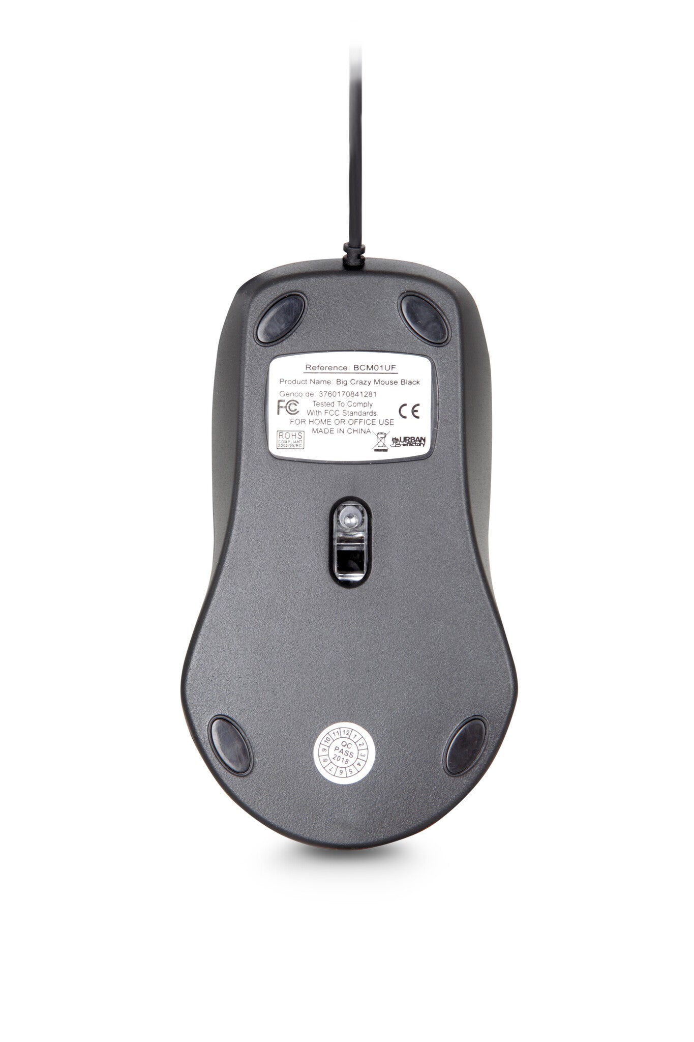 Urban Factory BIG CRAZY MOUSE USB WIRED (BULK)