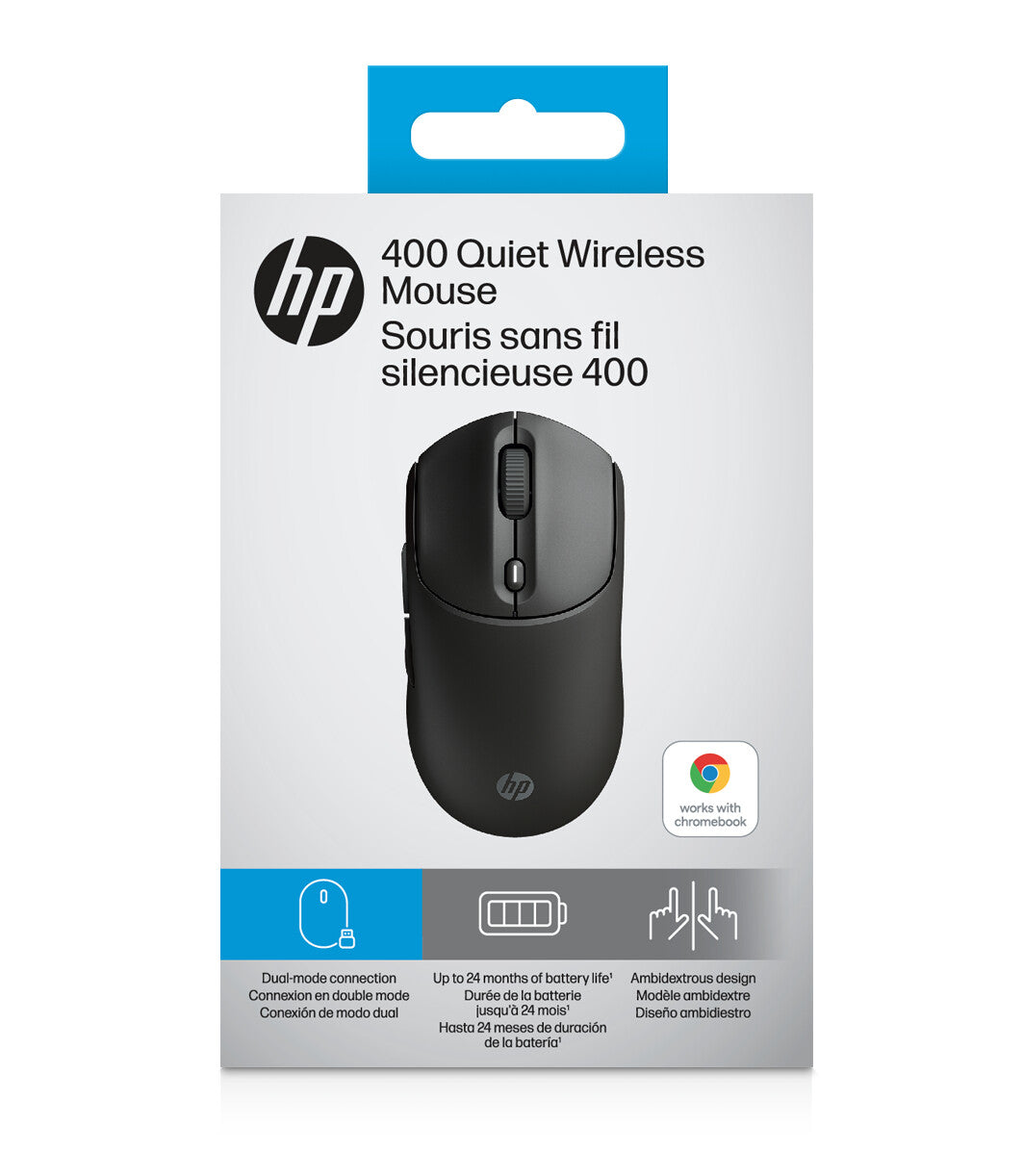 HP 400 Quiet Black Wireless Mouse