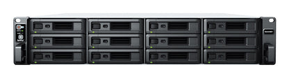 Synology RackStation RS2423+ NAS/storage server Rack (2U) Ryzen Embedded V1780B 8 GB DDR4 0 TB DiskStation Manager Black, Grey