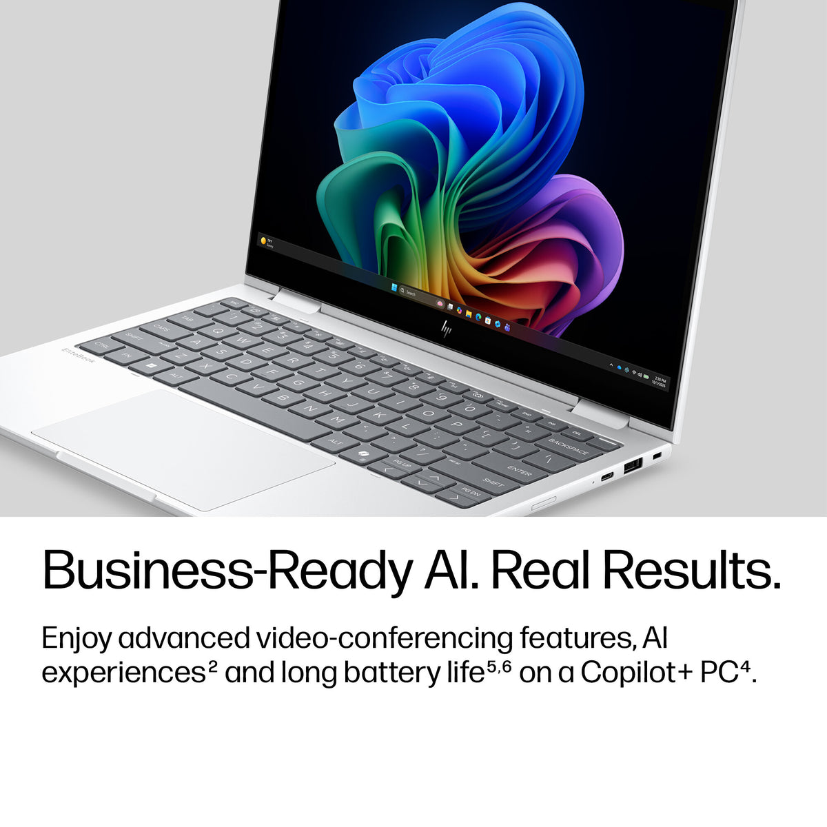 HP EliteBook 8 Flip G2i 13 inch Notebook Next Gen AI PC Copilot+ PC Intel Core Ultra 7 Laptop 33.8 cm (13.3") Touchscreen WUXGA 16 GB LPDDR5x-SDRAM 512 GB SSD Wi-Fi 7 (802.11be) Windows 11 Pro Silver