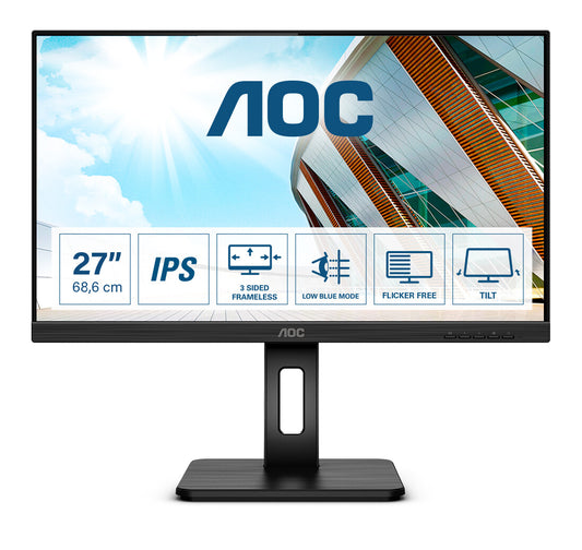 AOC P2 27P2Q LED display 68.6 cm (27") 1920 x 1080 pixels Full HD Black