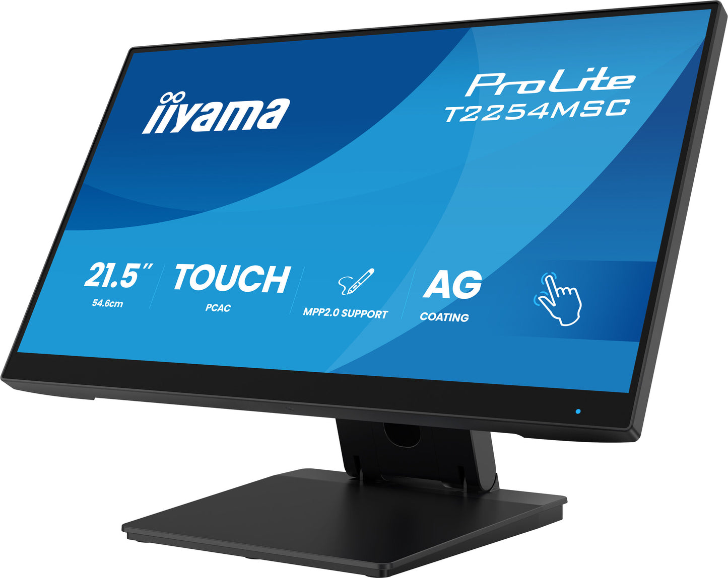 iiyama T2254MSC-B2AG computer monitor 54.6 cm (21.5") 1920 x 1080 pixels Full HD LED Touchscreen Black