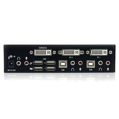 StarTech.com 2 Port High Resolution USB DVI Dual Link KVM Switch with Audio