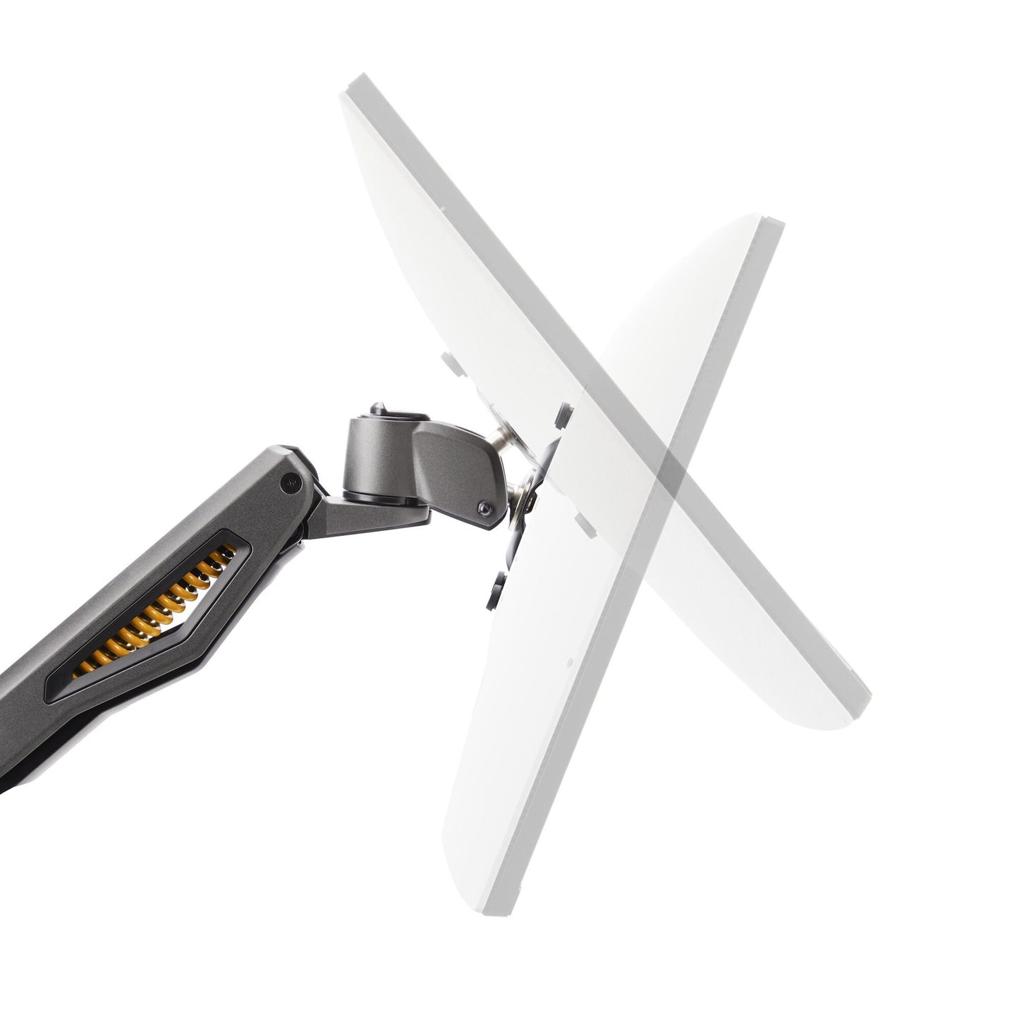 StarTech.com Desk Mount Monitor Arm, Up To 32" Display, Max 22lb/10kg, VESA 75x75/100x100, C-Clamp, Fully Articulating, Mechanical Spring, TAA-compliant