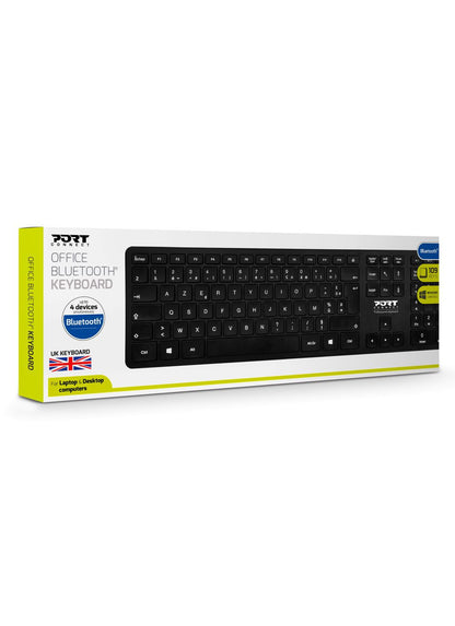 Port Designs 900903-UK keyboard Office Bluetooth QWERTY UK English Black