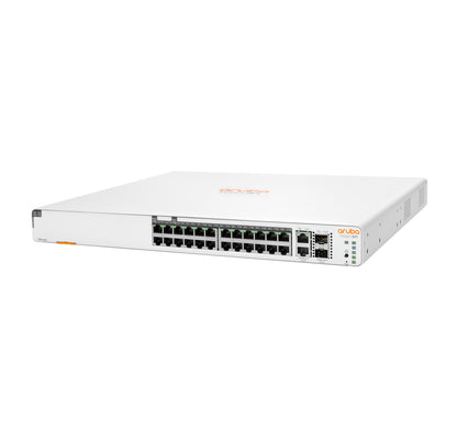 HPE Aruba Networking Aruba Instant On 1960 24G 20p Class4 4p Class6 PoE 2XGT 2SFP+ 370W Managed L2+ Gigabit Ethernet (10/100/1000) Power over Ethernet (PoE) 1U White