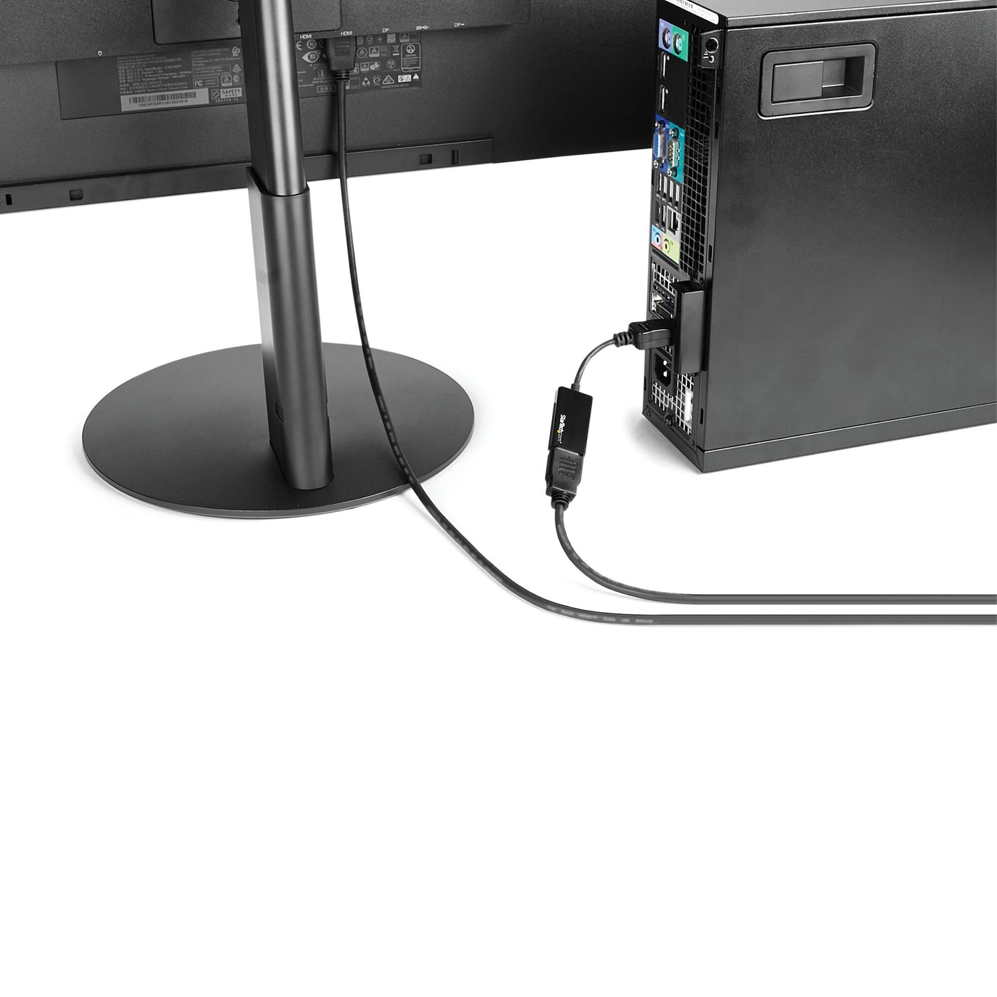 StarTech.com DisplayPort to HDMI Adapter - 4K 60Hz Active DP 1.4 to HDMI 2.0 Video Converter - DP to HDMI Monitor/TV/Display Cable Adapter Dongle - Latching DP Connector