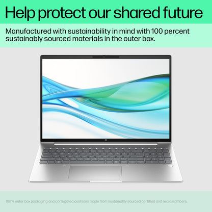HP ProBook 440 G11 Intel Core Ultra 7 155U Laptop 35.6 cm (14") WUXGA 16 GB DDR5-SDRAM 512 GB SSD Wi-Fi 6E (802.11ax) Windows 11 Pro AI PC Silver