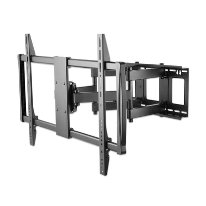 Manhattan TV & Monitor Mount, Wall, Full Motion, 1 screen, Screen Sizes: 60-100", Black, VESA 200x200 to 900x600mm, Max 80kg, LFD, Tilt & Swivel with 3 Pivots, Lifetime Warranty