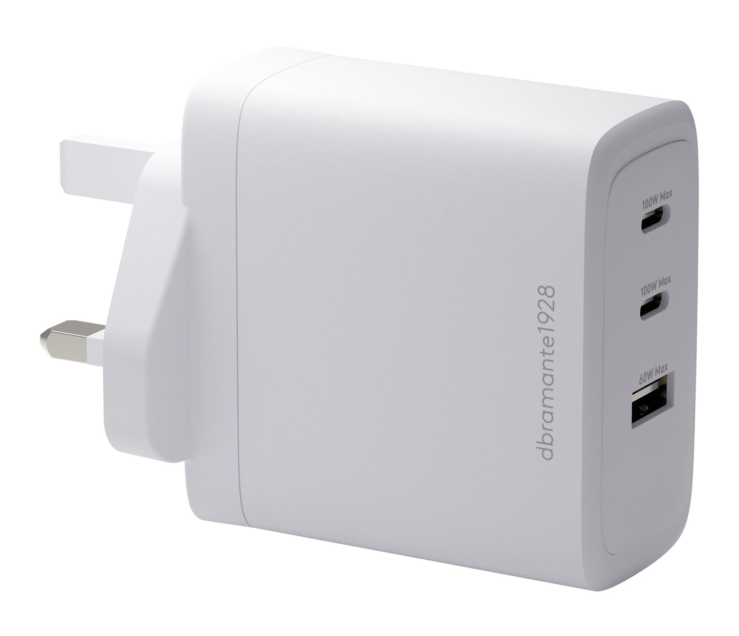 dbramante1928 IT - UK W. Charger - 2xUSB-C 100W + 1xUSB-A - WHT