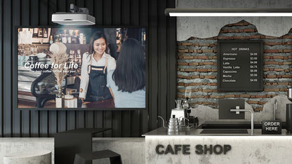 Optoma ZU500USTe data projector Ultra short throw projector 5000 ANSI lumens DLP WUXGA (1920x1200) 3D White