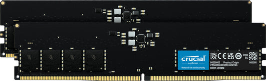 Crucial CT2K16G48C40U5 memory module, 32GB, DDR5, 288-pin DIMM