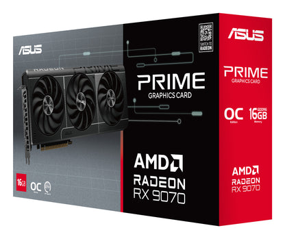 ASUS Prime -RX9070-O16G-EVO AMD Radeon RX 9070 16 GB GDDR6