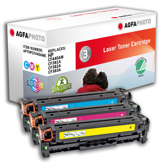 AgfaPhoto APTHPCF440AME toner cartridge 3 pc(s) Cyan, Magenta, Yellow