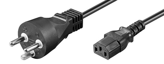 Microconnect PE1204100R power cable Black 10 m Power plug type K C13 coupler
