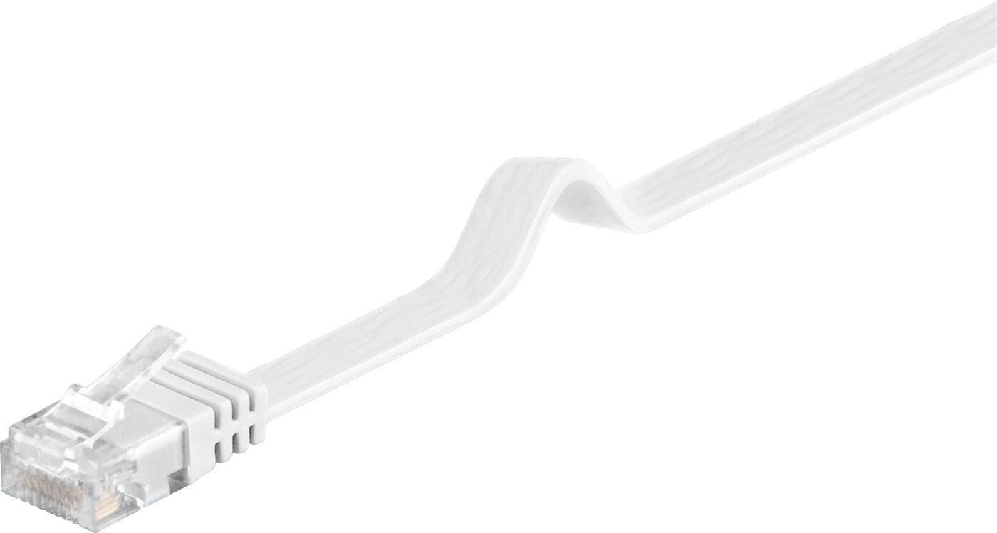 Microconnect V-UTP605W-FLAT networking cable White 5 m Cat6 U/UTP (UTP)